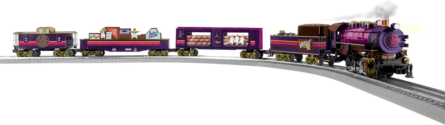 Lionel Willy Wonka & The Chocolate Factory LionChief 5.0 Electric O Gauge Train Set with Bluetooth & Remote