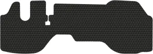 Lloyd Mats Black Rubber Floor Mat Compatible with Isuzu 2007-2021 NPR(and-HD) NQR NRR - All Diesel ONLY Models