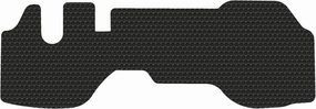 Lloyd Mats Black Rubber Floor Mat Compatible with Isuzu Gasoline Model Trucks 2008 & Up NPR & NPR-HD