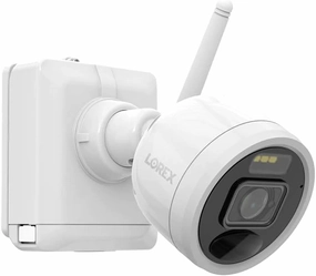 Lorex 2K Wire Free Security Camera – Outdoor & Indoor Add on Battery Operated Camera Wireless Surveillance System for Home & Business – Active Deterrence, Person Detection – Requires Base