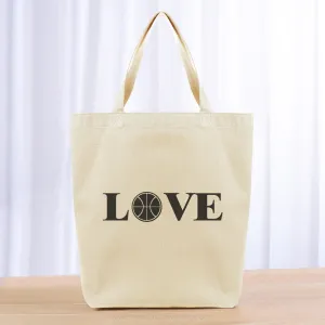 Love Basketball Tote Bag - black