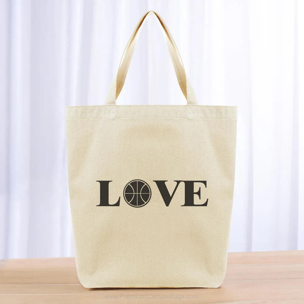Love Basketball Tote Bag - black