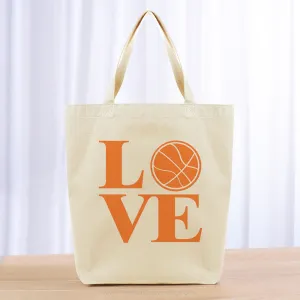 Love Basketball Tote Bag - orange