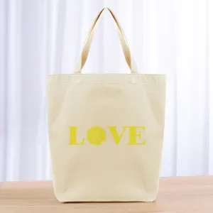 Love Basketball Tote Bag - yellow