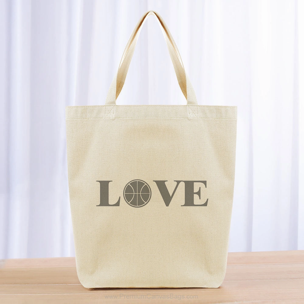 Love Basketball Tote Bag - gray