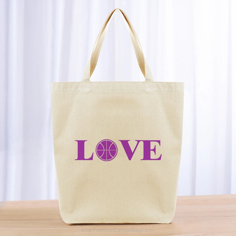 Love Basketball Tote Bag - purple
