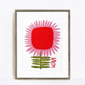 Love Cross Stitch Kit | Budgiegoods