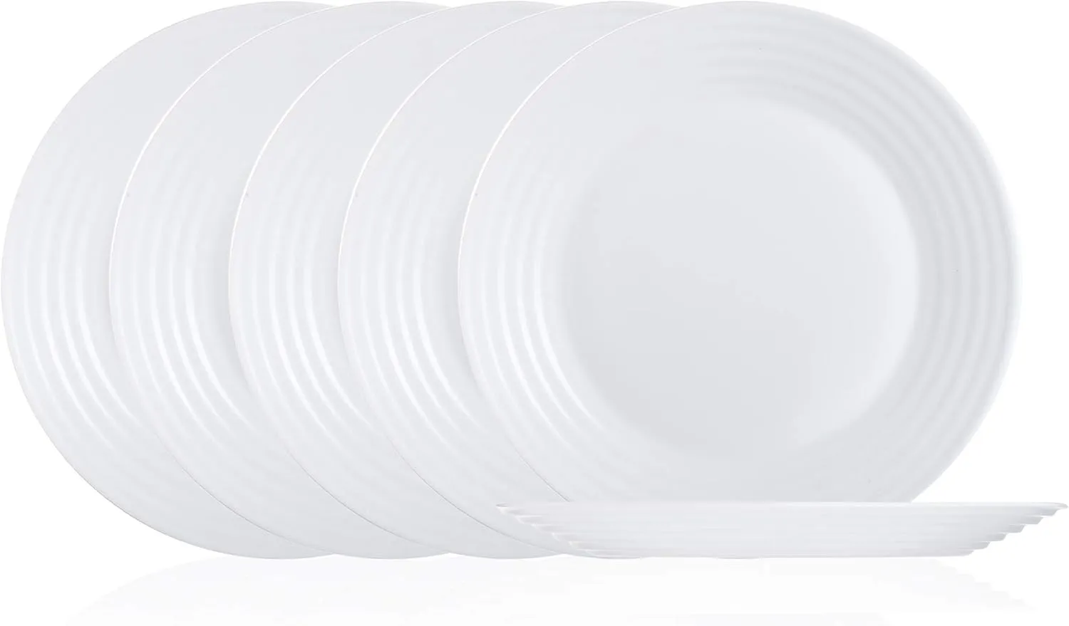 Luminarc P2169 Harena 7.25" Dessert Plate, Set of 6, Set, 1, White