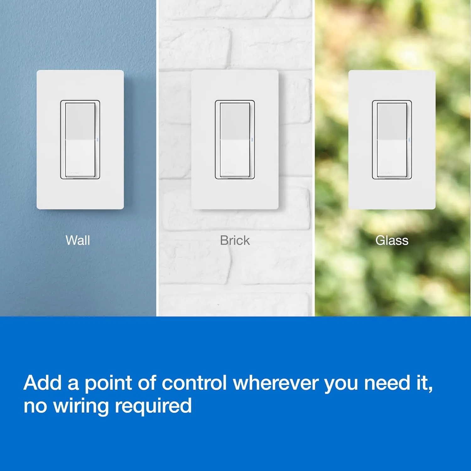 Lutron Pico Paddle Remote for On/Off Control of Caseta Smart Switches/Dimmers, PJ2-P2B-GIV, Ivory