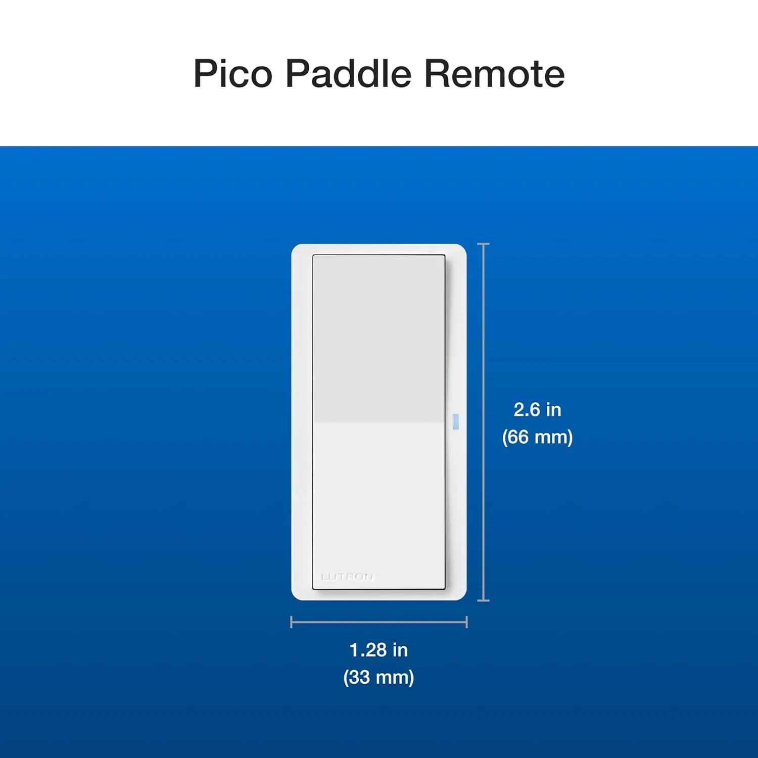Lutron Pico Paddle Remote for On/Off Control of Caseta Smart Switches/Dimmers, PJ2-P2B-GIV, Ivory