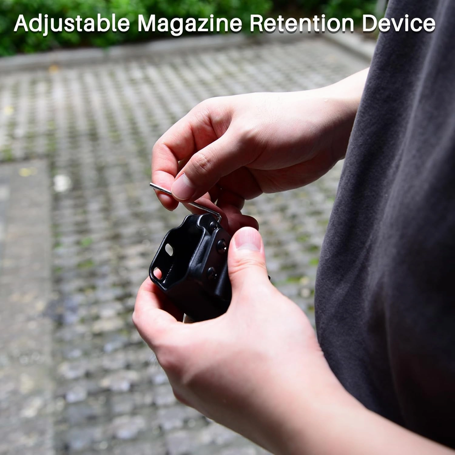 Mag Carrier IWB/OWB Magazine Holster Kydex Mag Holster for 9mm/.40/.45ACP Double & Single Stack - Ambidextrous Concealed Carry Holster with Adjustable Retention
