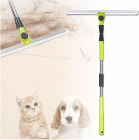 Magic Broom Sweeper, with 51 Long Handle Rubber Broom for Pet Hair Hardwood Floor, Floor Squeegee for Tile Floor for Smooth Floors,Rugs,Windows,Large:50×130cm