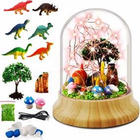 Make Your Own Night Light, Dinosaur DIY Kits for Girls Creative Magic Night Light USB Upgrade Edition Dinosaur Toys, Arts and Crafts Lamp Project for Girls, Gifts for 4 5 6 7 8 9 10 Year Old Girl