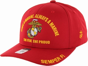 Marine Corps Hat for Men USMC Veteran Hat, Official Licensed US Marines Hat Semper Fi Once A Marine Always A Marine Cap