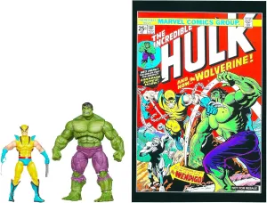 Marvel Universe, Greatest Battles Comic Pack, Wolverine vs. Hulk [Green] Action Figures, 3.75 Inches