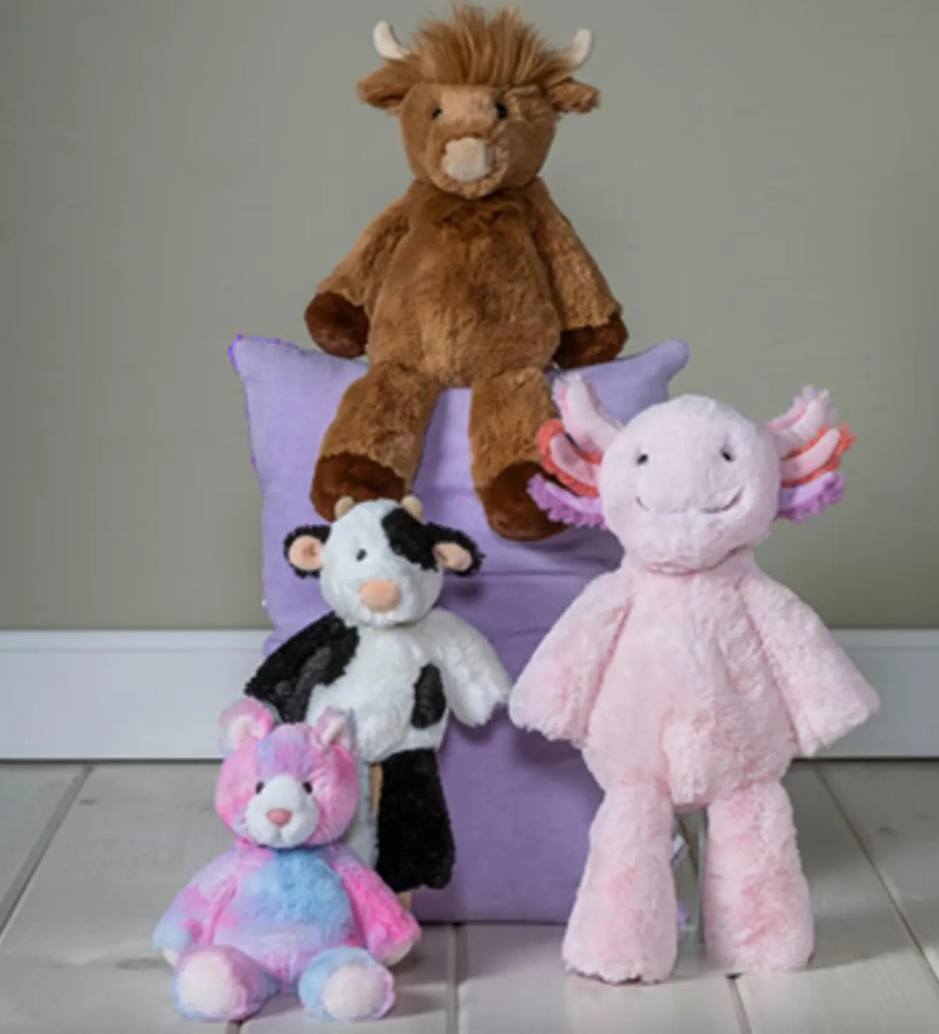 Mary Meyer Stuffed Animal Marshmallow Zoo Plush Soft Toy, 9-Inches, Junior Clyde Cow