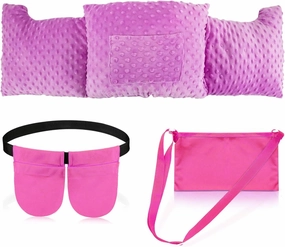 Mastectomy Pillow & Mastectomy Drain Holder with 2 Shower Bag Adjustable Drainage Pouch Waist Belt, Breast Reduction Augmentation, Breast Cancer Post Surgery Recovery Support