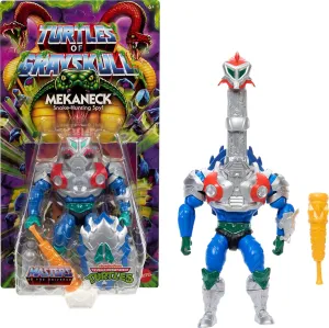 Masters of the Universe Origins Turtles of Grayskull Mekaneck Reptile Wars Posable Action Figure, Teenage Mutant Ninja & Motu Crossover Hero Toy