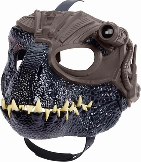 Mattel Jurassic World Track 'n Roar Dinosaur Mask with Tracking Light & Sound, Indoraptor Dino Role-Play Toy & Costume Accessory