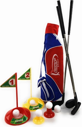 Matty's Toy Stop 15 Piece Deluxe Toy Golf Set with Bag