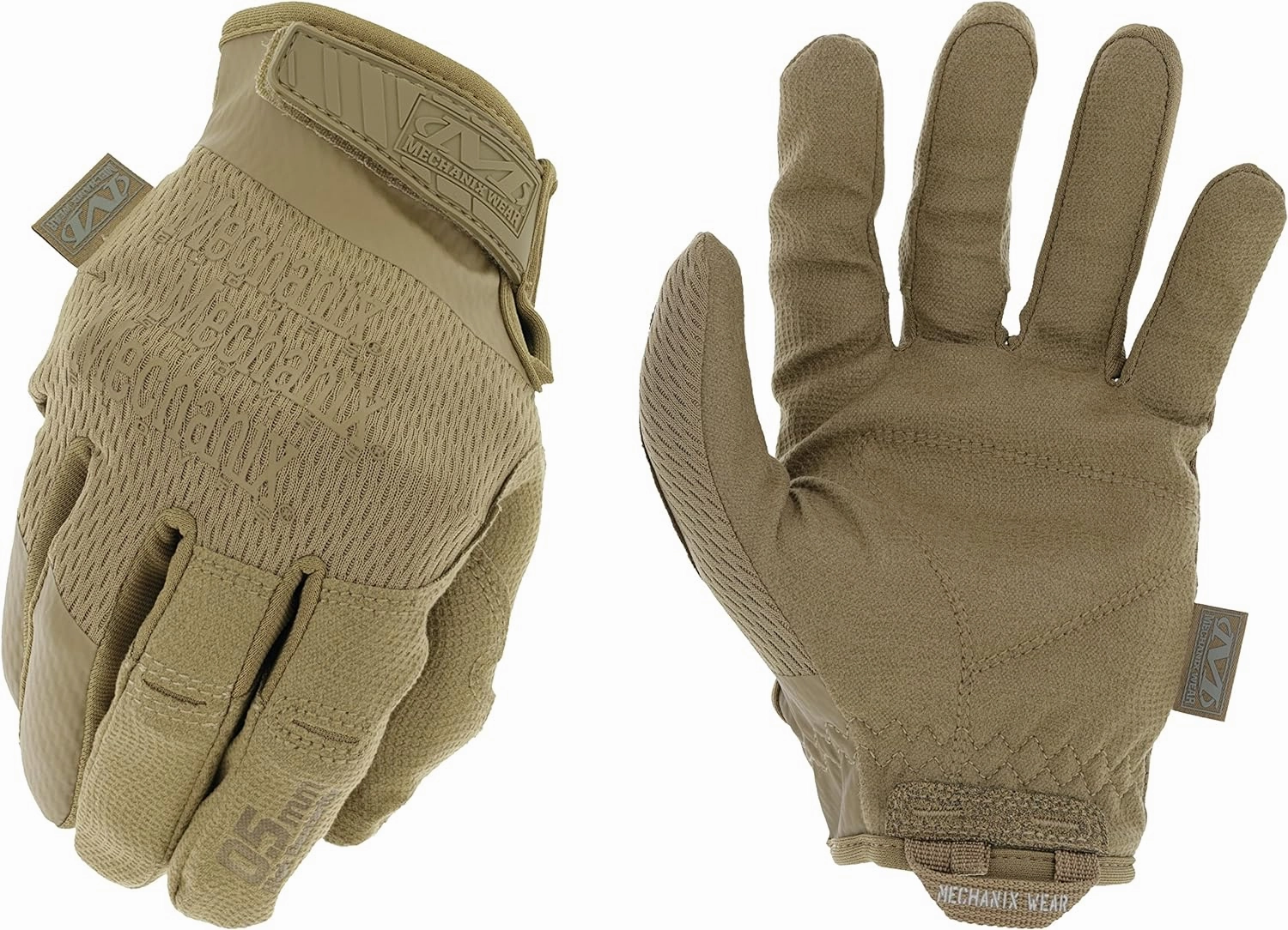 Mechanix Wear: Tactical Specialty 0.5mm High-Dexterity Work Gloves with Secure Fit and Precision Feel, Tactical Gloves for Airsoft, Paintball, Utility Use, Gloves for Men (Brown, XX-Large)