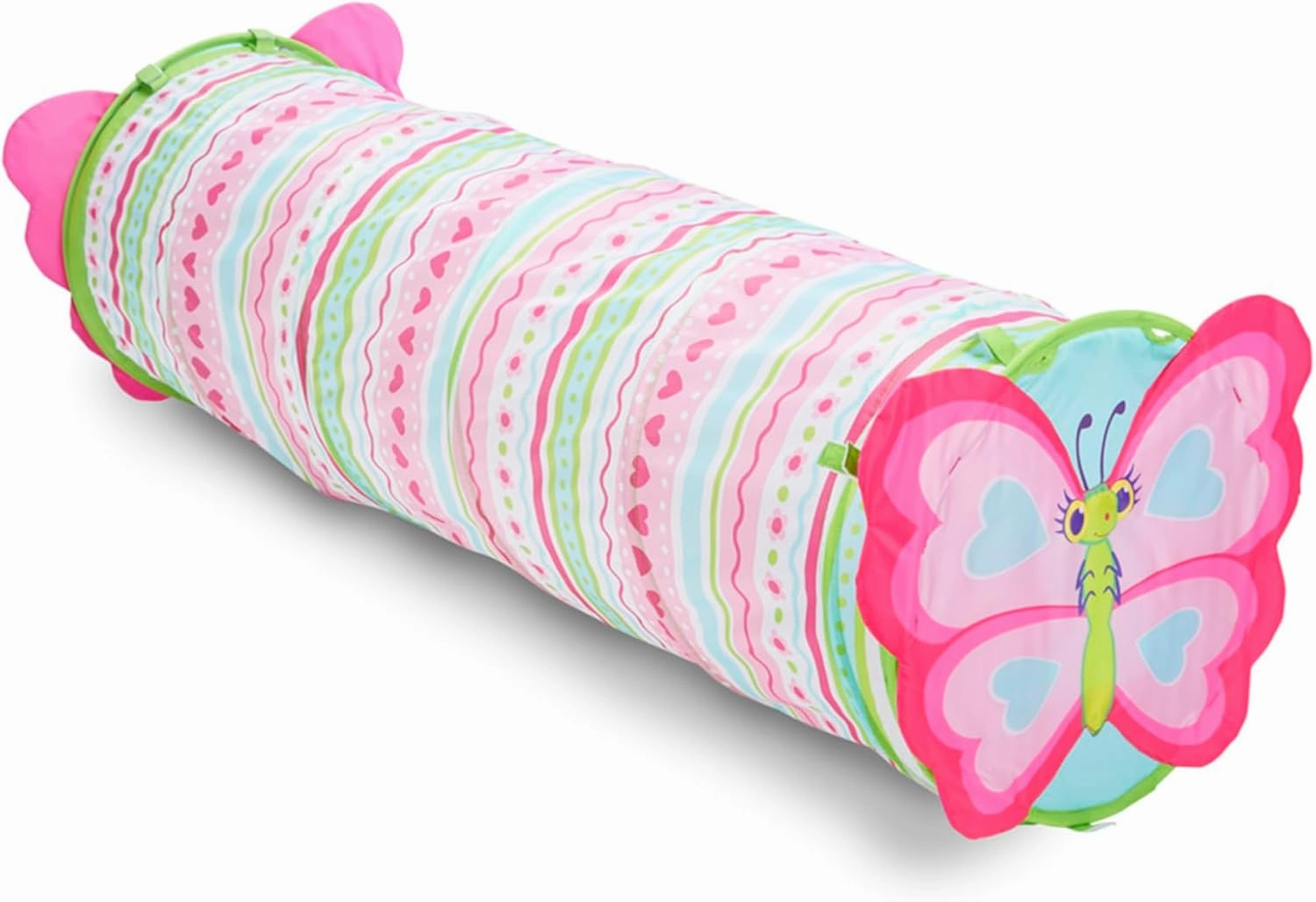 Melissa & Doug Sunny Patch Cutie Pie Butterfly Crawl-Through Tunnel (E-Commerce Packaging) - Indoor Outdoor Baby Tunnel Crawl Developmental Activity Toy