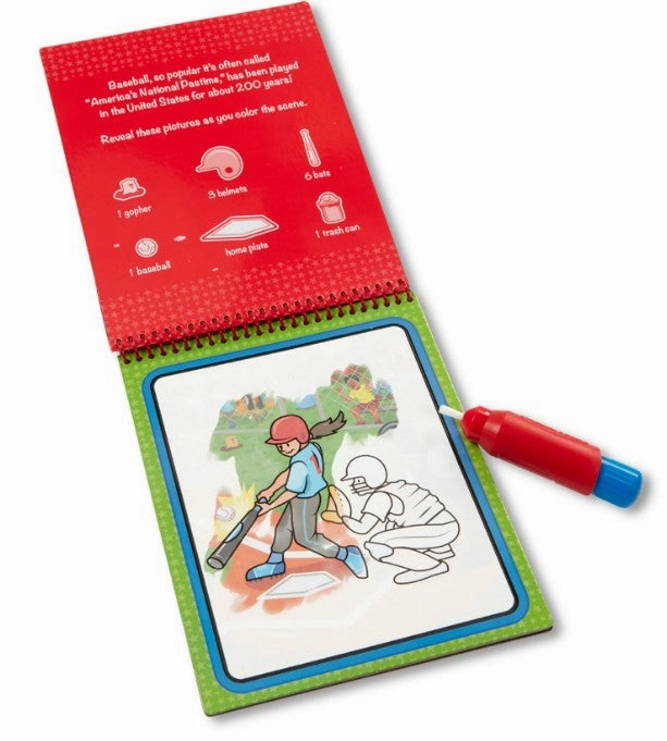 Melissa Doug On The Go - Water Wow - Sports Water Reveal Pad