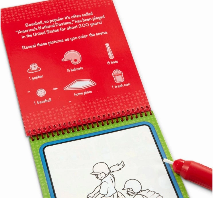 Melissa Doug On The Go - Water Wow - Sports Water Reveal Pad