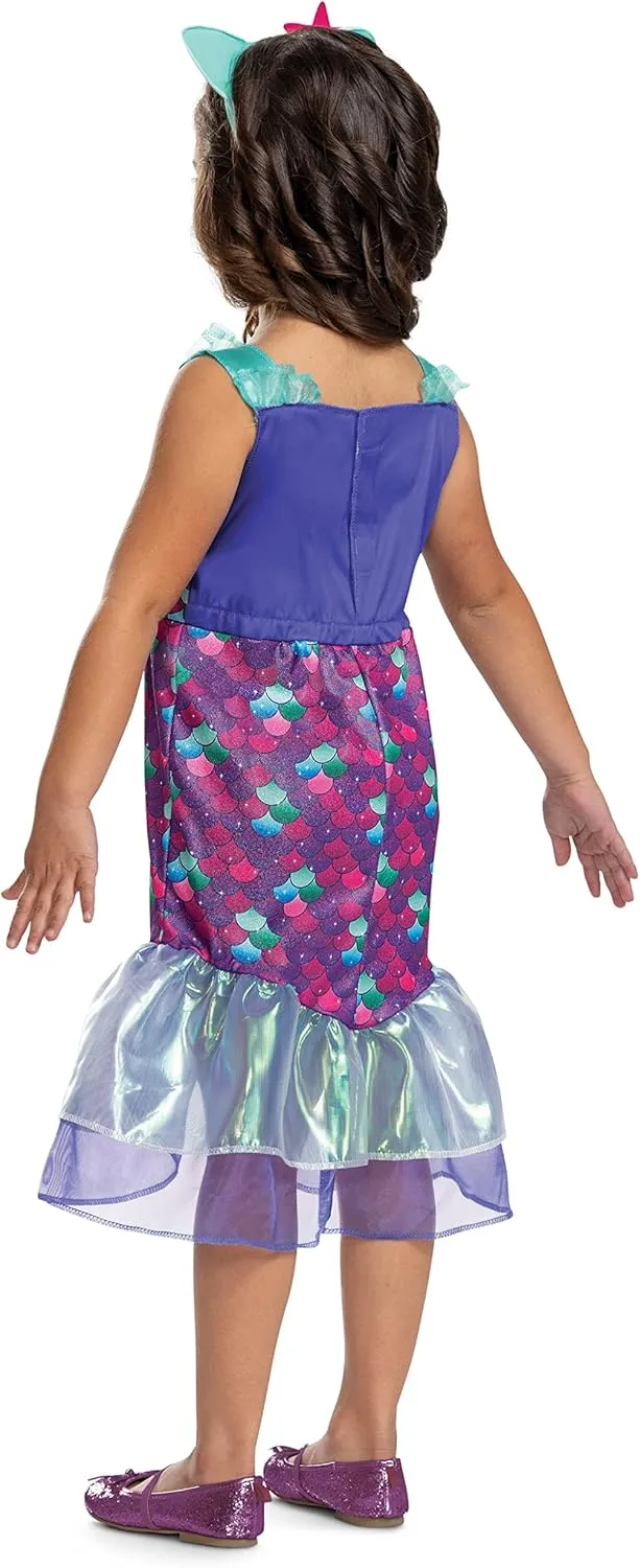 Mercat Costume, Official Gabby's Dollhouse Classic Headpiece and Costume for Kids