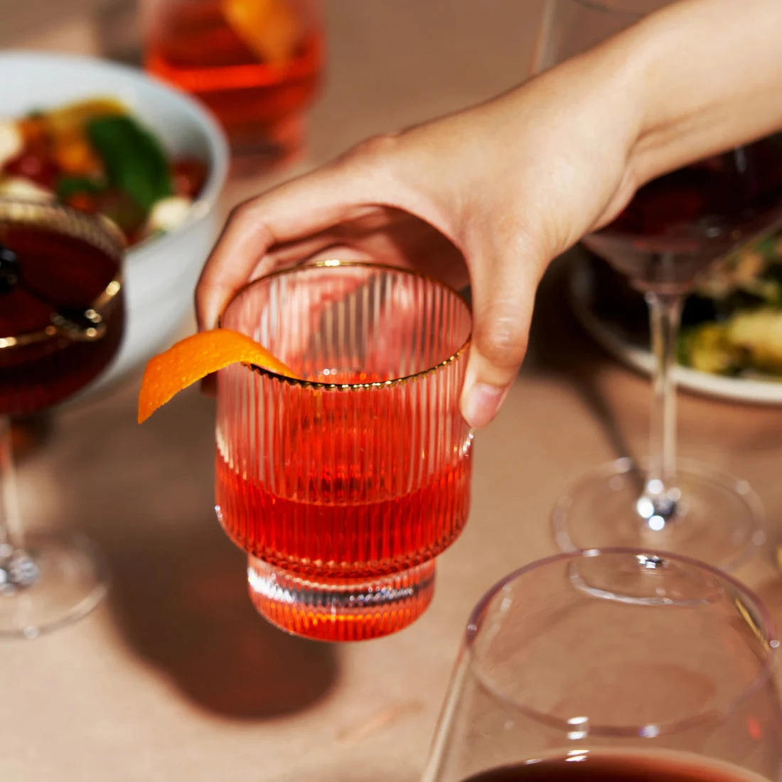 Meridian Crystal Lowball Tumblers (Set of 2)