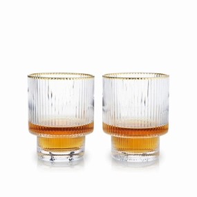 Meridian Crystal Lowball Tumblers (Set of 2)