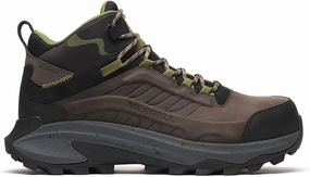 Merrell Men's Moab Speed 2 Mid Waterproof Carbon Fiber Work Construction Boot