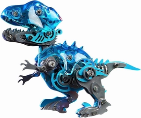 Metal 3D Puzzle for Adults, Mechanical DIY 3D Dinosaur Puzzles Model Kits, Steampunk 3D Metal Puzzle Crafts Ornaments Creative Gifts - 139pcs