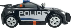 Mighty Fleet Power Movers 15” Interactive Police Car Toy – Motion Drive Motorized Action, Flashing Lights & Siren, Working Spotlight, Batteries Included, Kids Ages 3  
