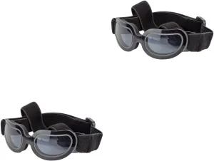 Mipcase 2 Pcs Dog Goggles Medium Breed Dog Sunglasses Pet Eye Protection Uv Blocking Doggles