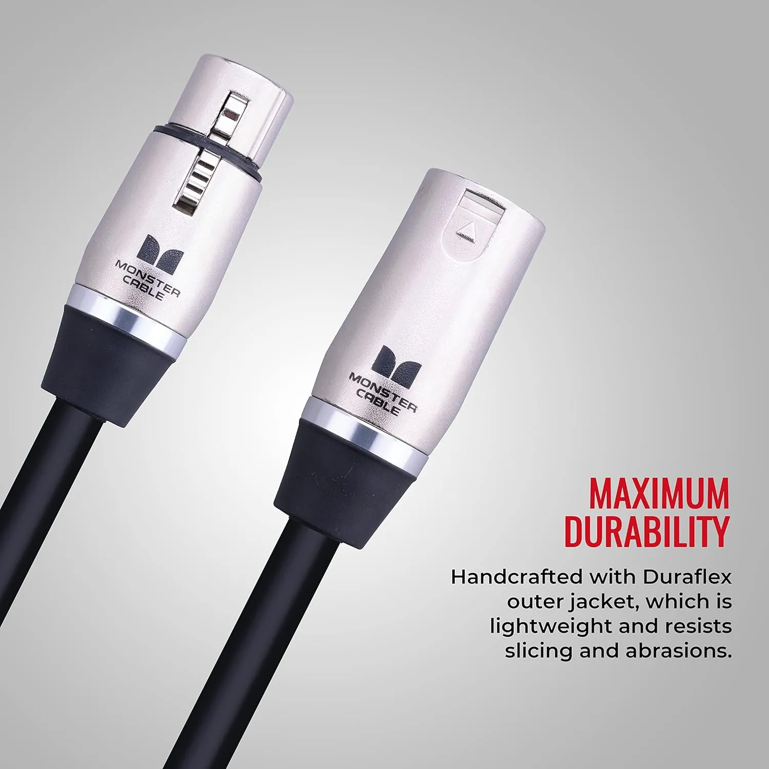 Monster Cable Performer 600 Microphone Cable. 5 ft Cable. Custom Cables. Microfiber Dielectric Duraflex Jacket XLR Microphone Cable.