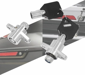 Motorcycle 2 Keys Saddlebag Lock Set Hard Saddle Bag Hardware Fit For Harley Touring Street Glide Electra Glide Road Glide Road King 2014-UP