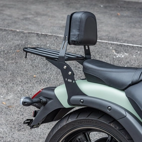 Motorcycle Passenger Sissy Bar Rear Backrest Cushion Pad Luggage Rack Cruiser Cargo Carrier Fit for Vulcan S 650 VN650 EN650 2015 2016-2025 2021 2022 2023 2024