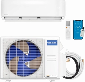 MRCOOL DIY-12-HP-WM-115D25O 12,000 BTU 23.5 SEER2 Ductless Mini-Split DIY 5th gen Energy Star, White