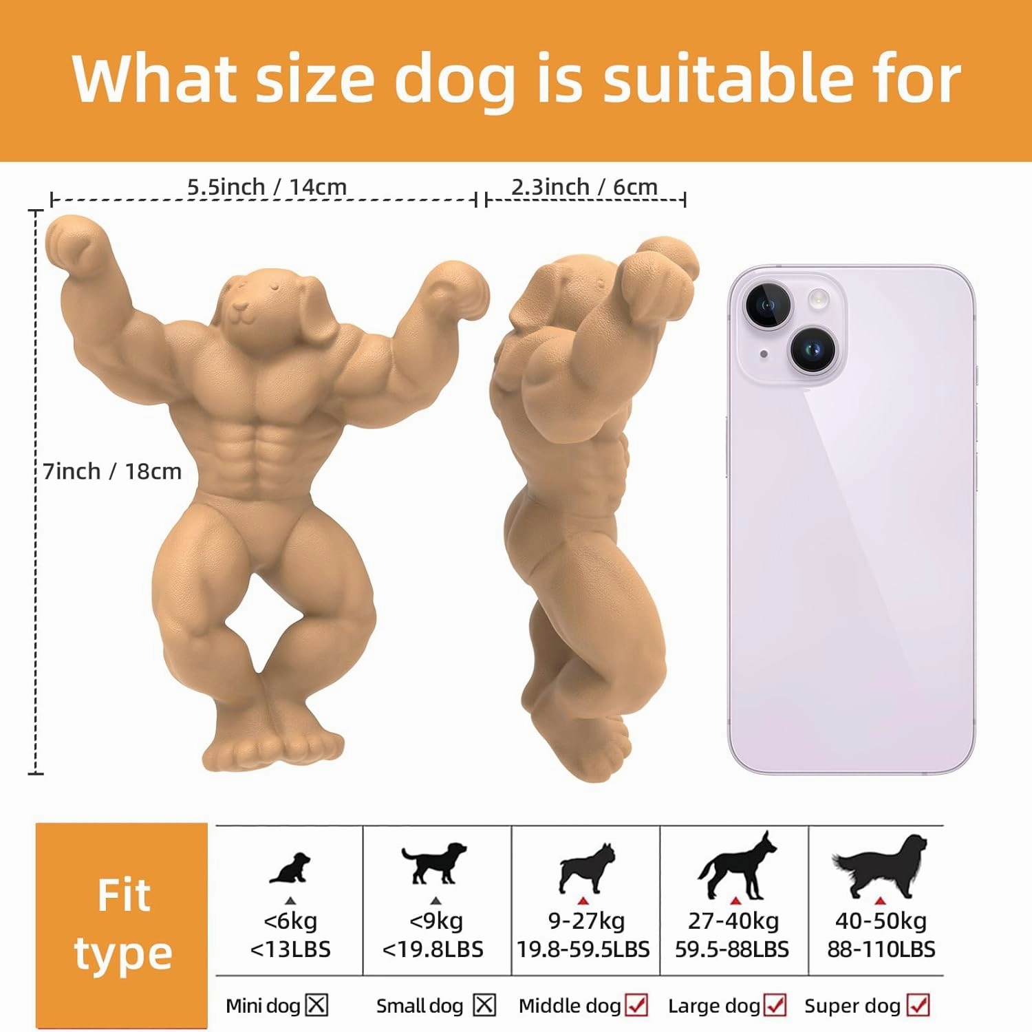 Muscle Dog Ultra-Durable Chew Toy
