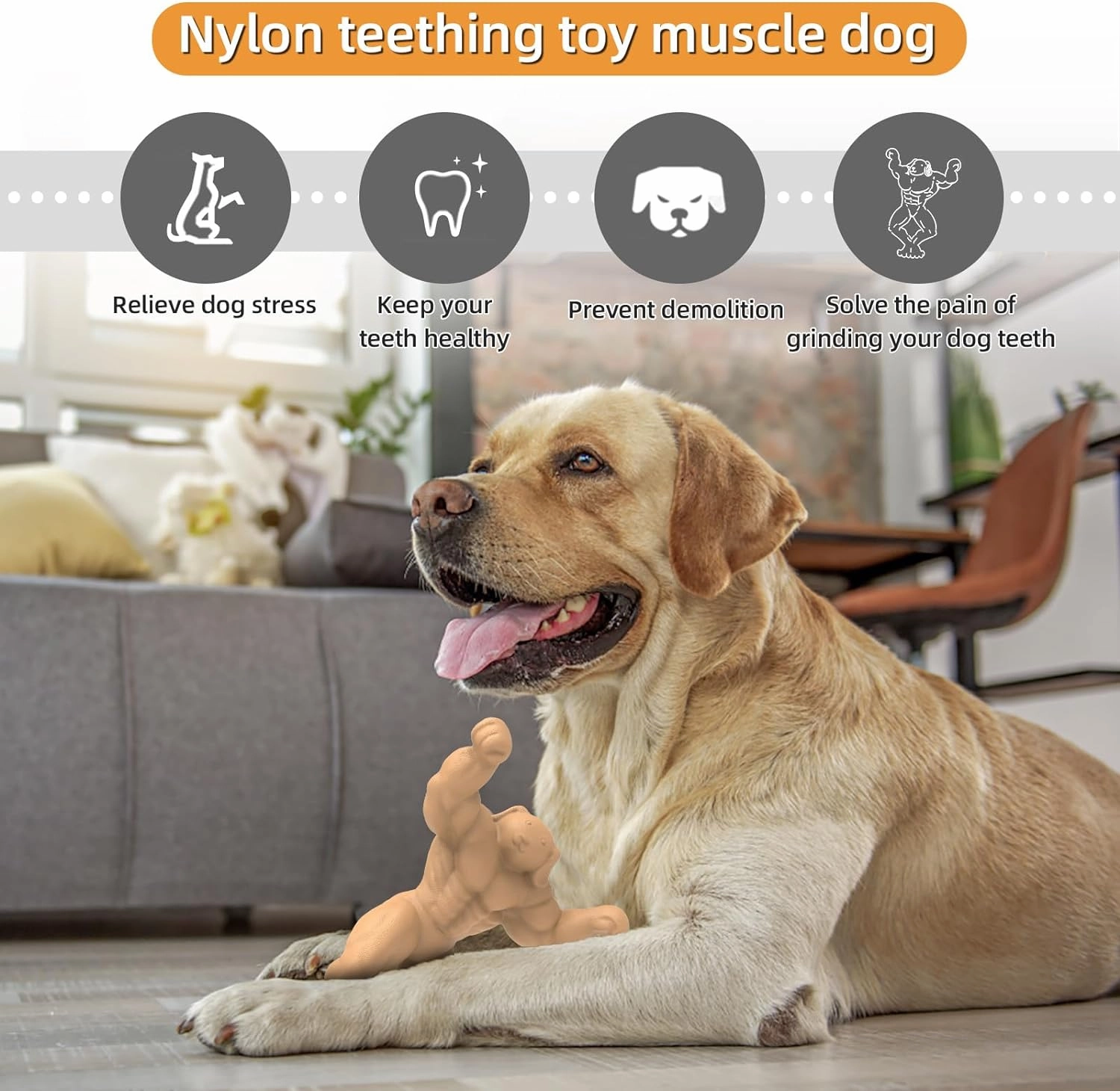 Muscle Dog Ultra-Durable Chew Toy