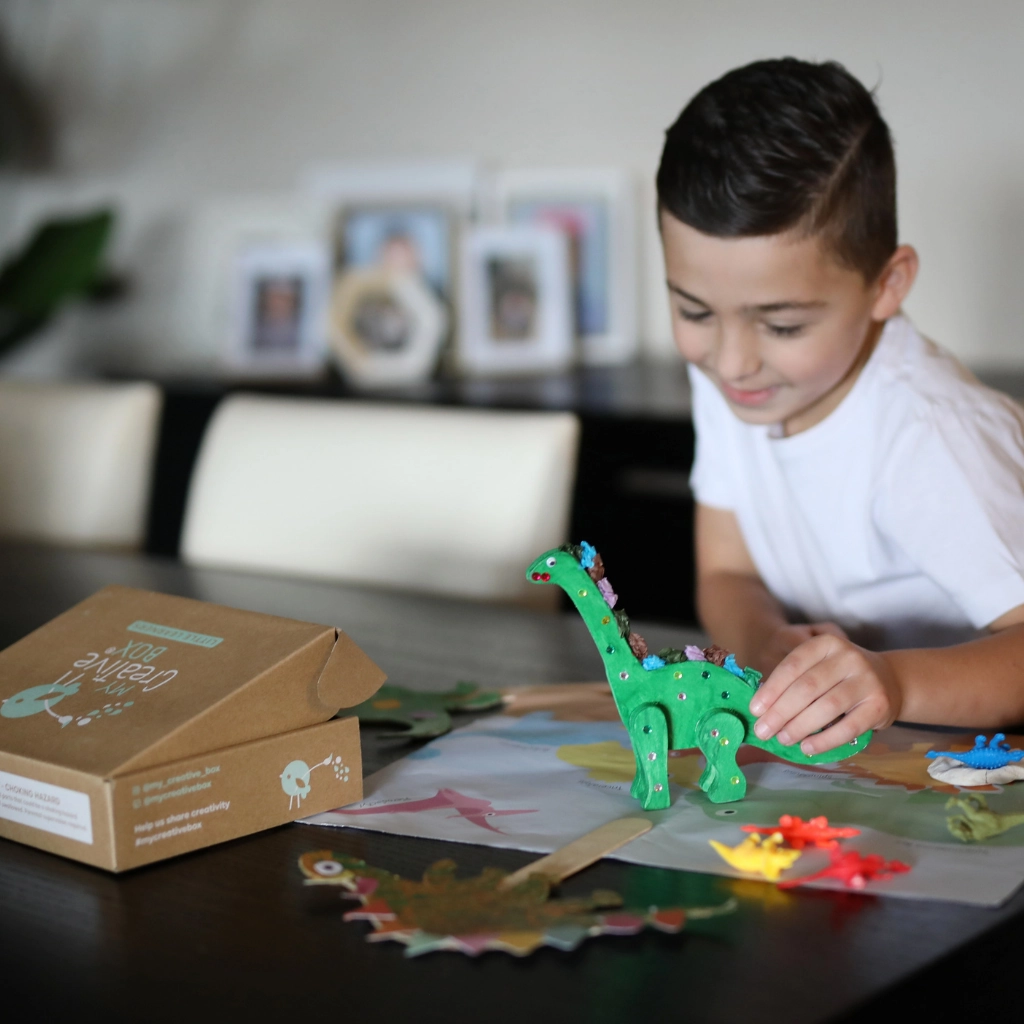 My Creative Box Dinosaurs Mini Creative Kit Art and craft for kids Dinosaur toy Best Seller Gifting Idea for 3yrs 
