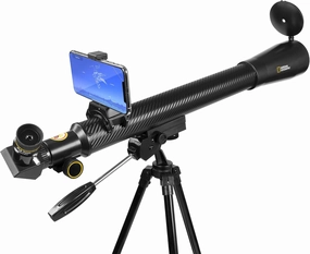 National Geographic 50mm Astronomical Refractor Telescope with Fully Coated Optics Adjustable Tripod and Astronomy App for Young Astronomers and Adult Sky Watchers