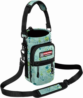 NATURE PIONEOR Water Bottle Holder with Strap,Water Bottle Carrier Bag Sling Sleeve with Adjustable Shoulder Strap & Handle and Large Phone Pocket for Walking,Hiking,Travelling for 25oz/32oz/40oz/64oz
