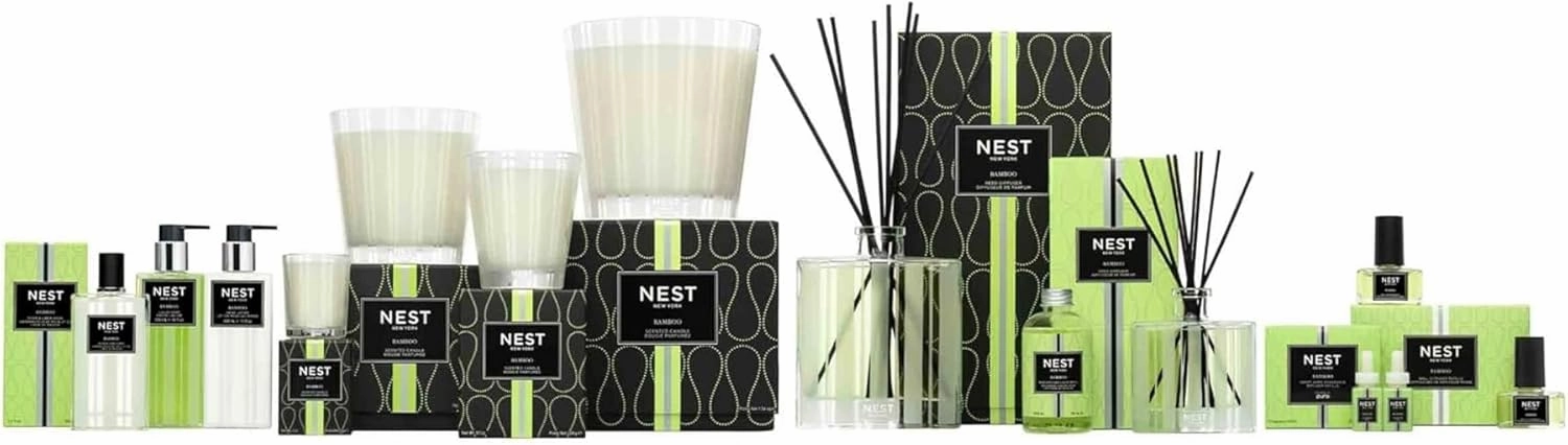 NEST New York Smart Home Fragrance Diffuser Refill Smart Vials, Bamboo - Set of 2 - Designed for NEST x Pura 3 and NEST x Pura 4 Diffusers - Cruelty Free, Vegan - Made in USA
