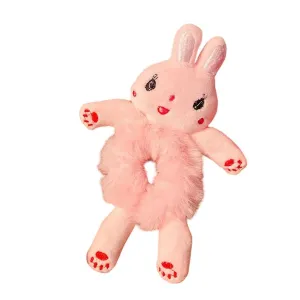 New 2026 Unisex Stainles Stell Women Hers Cute Cartoon Panda Hair Scrunchies Bear Rabbit Bands Ponytail Elastic Ties Accessories Cat Swee A0B8 Jewelry Fashion Trendy Creative Gift For Women And Men