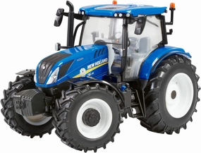 New Holland T6.175 Blue Power Tractor Replica, New Holland Tractor Replica Compatible with 1:32 Scale Farm Animals and Toys, Suitable for Collectors & Children from 3 Years