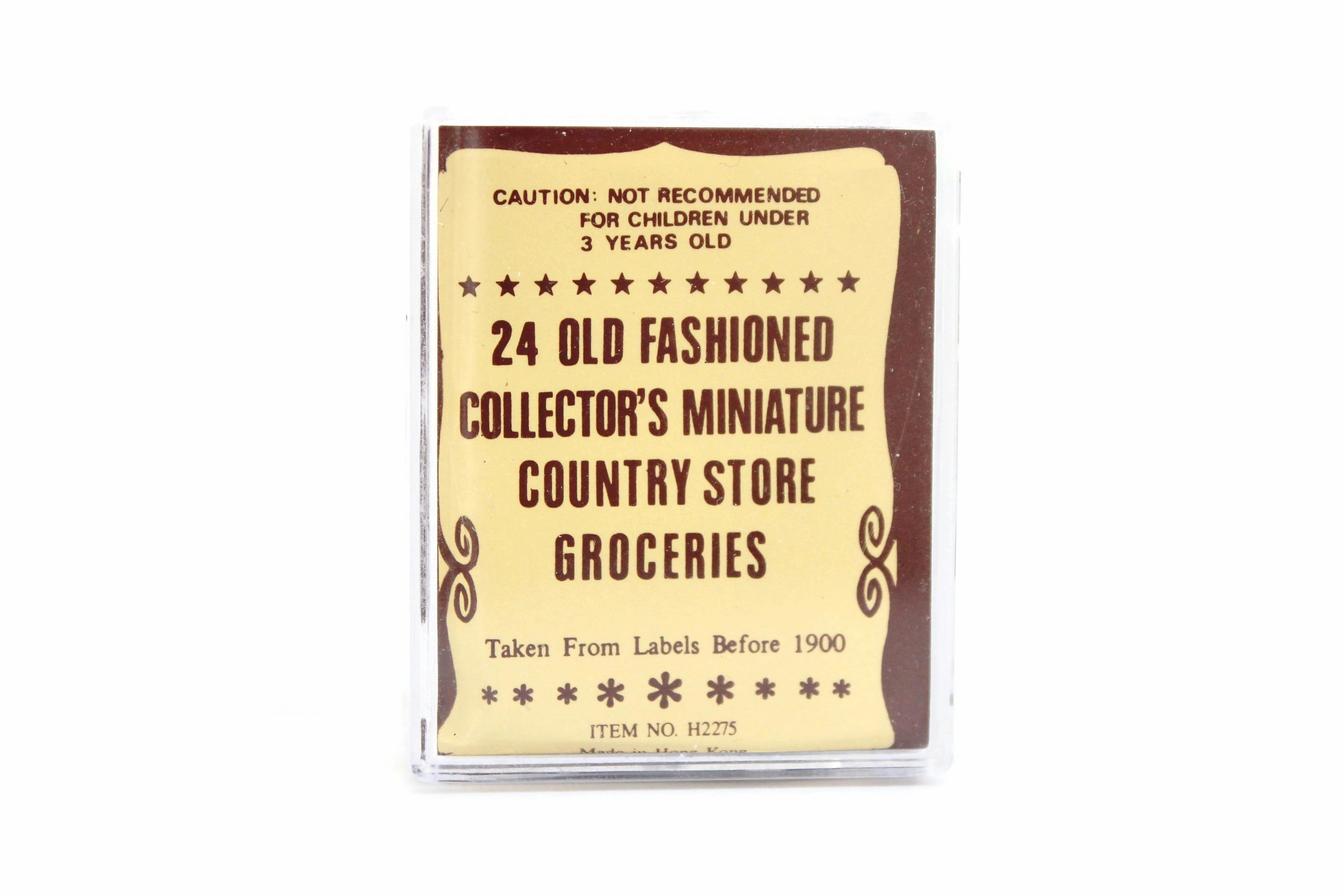 New Vintage 1:12 Set of Miniature Dollhouse Old Fashioned Groceries & Canned Food