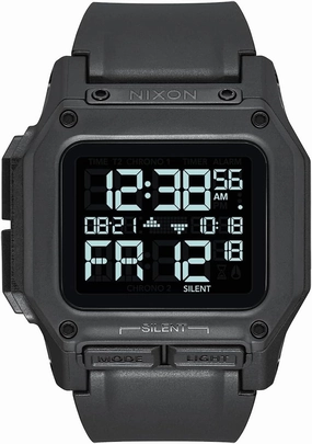 NIXON Regulus A1180 - 100m Water Resistant Men's Digital Sport Watch (46mm Watch Face, 29mm-24mm Pu/Rubber/Silicone Band)