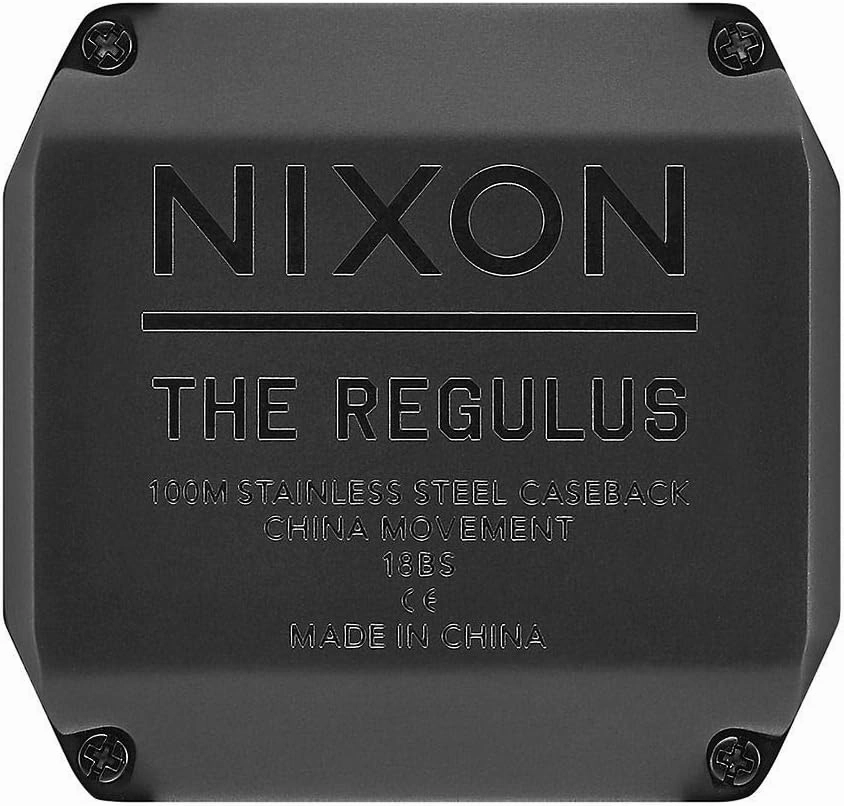 NIXON Regulus A1180 - 100m Water Resistant Men's Digital Sport Watch (46mm Watch Face, 29mm-24mm Pu/Rubber/Silicone Band)